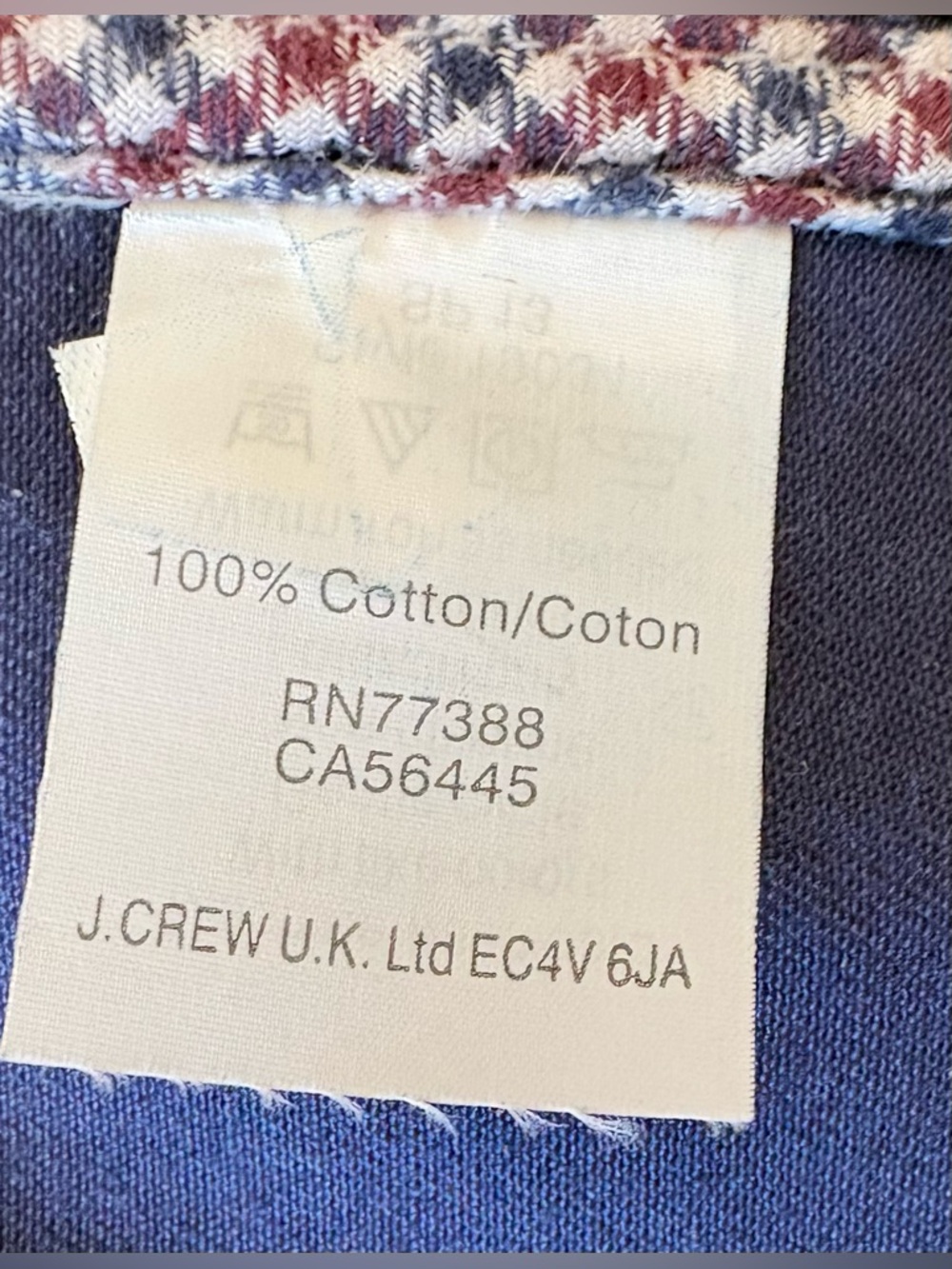 J Crew Navy Blue Utility/Field Jacket in Waxed Cotton w Distinctive Gold Snaps M - Picture 15 of 15